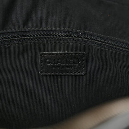 Chanel Calfskin Contrast Stitch Surpique Bowler Black 6 of 15