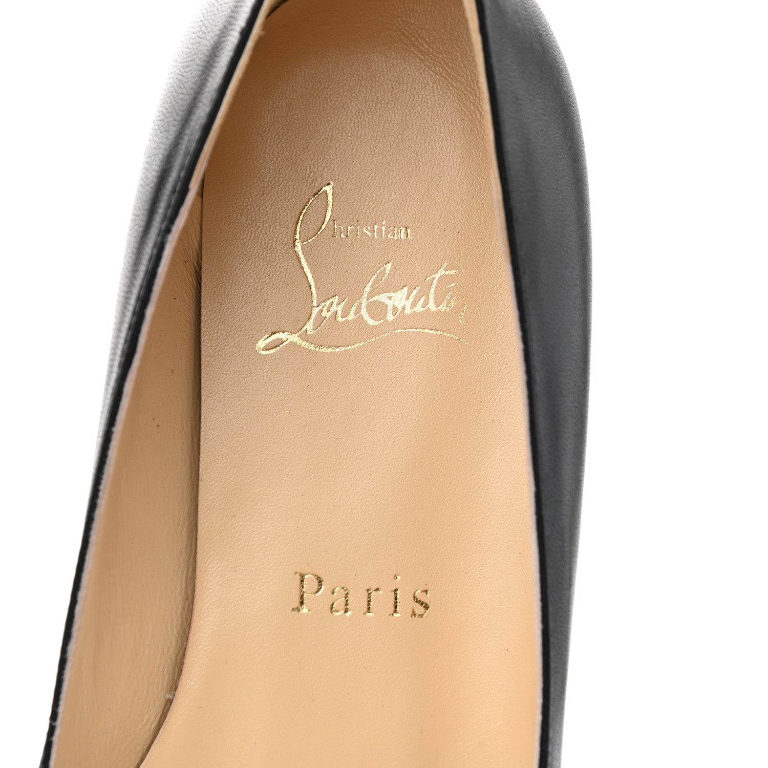 Christian Louboutin Shiny Nappa Ballalla Flats 37 Black 7 of 9