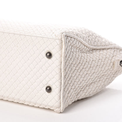 Bottega Veneta Nappa Bubble Quilted Tote White 6 of 10