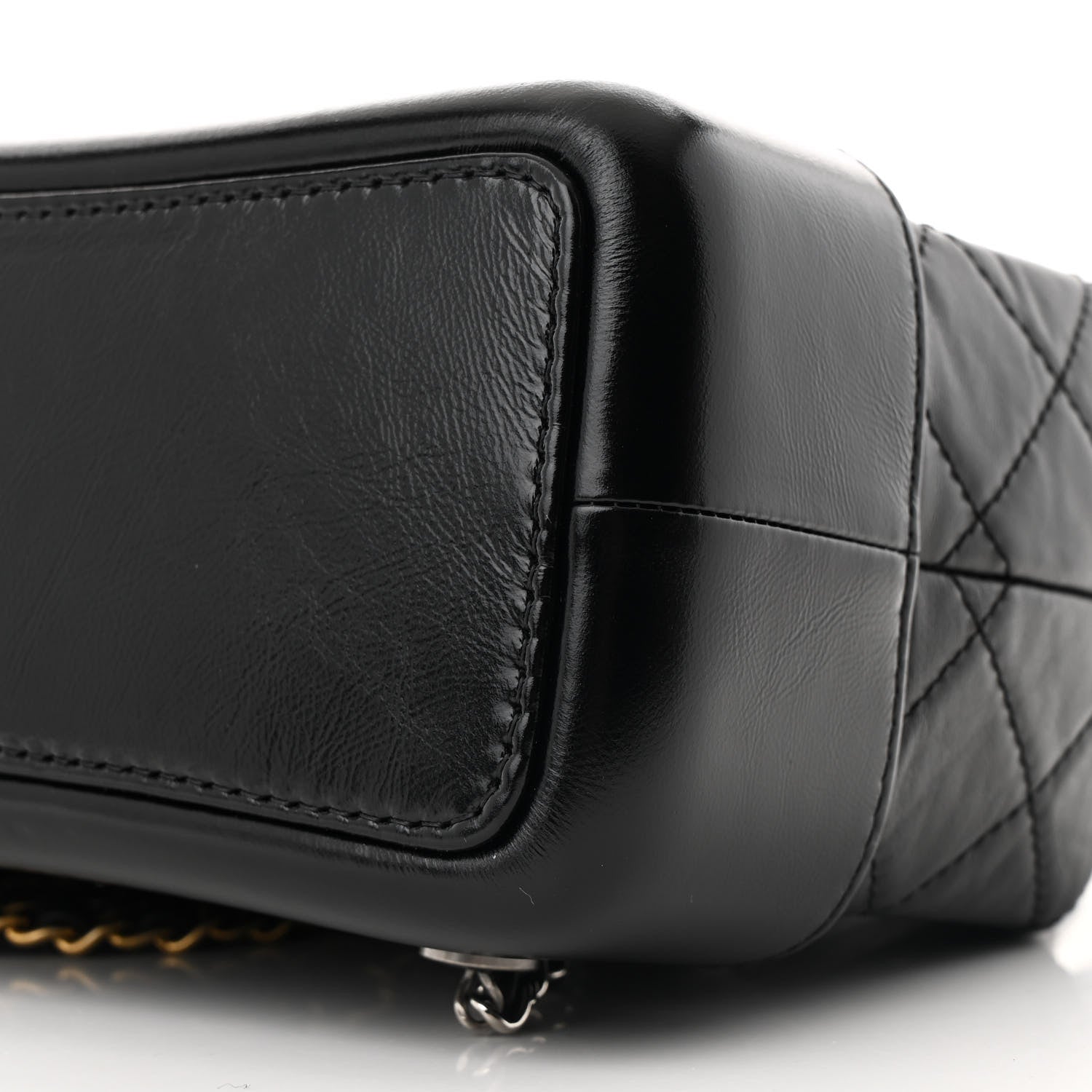 Chanel Aged Calfskin Quilted Small Gabrielle Backpack Black 10 of 11