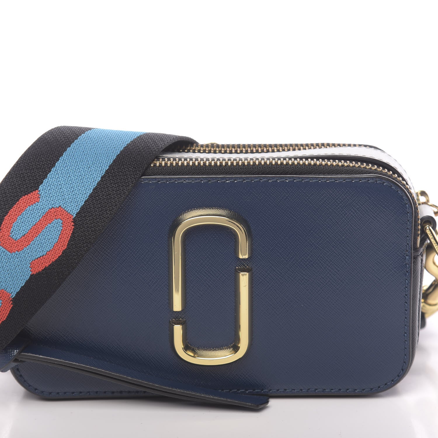 Marc Jacobs Saffiano Small Snapshot Camera Bag Blue Sea 8 of 10