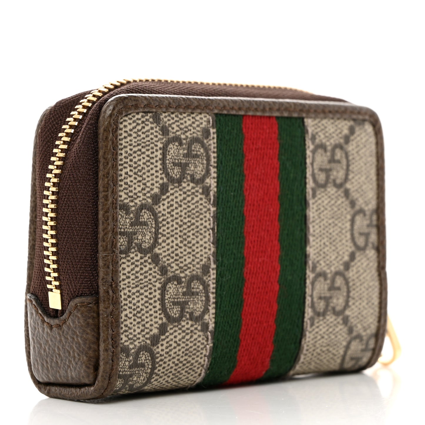 GG Supreme Monogram Web Ophidia Playing Card Case Beige New Acero
