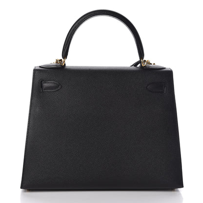 Hermes Epsom Kelly Sellier 28 Black 4 of 34