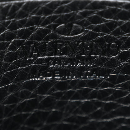 Valentino Garavani Pebbled Calfskin Rockstud Camera Crossbody Bag Black 6 of 15