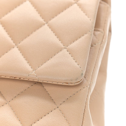 Chanel Lambskin Quilted Medium Double Flap Beige 12 of 12