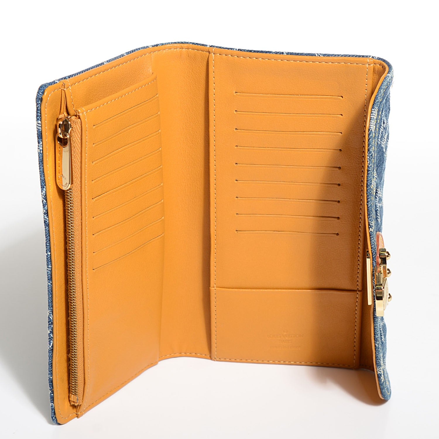 Louis Vuitton Denim Amelia Wallet Blue 5 of 7
