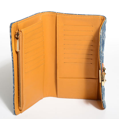 Louis Vuitton Denim Amelia Wallet Blue 5 of 7