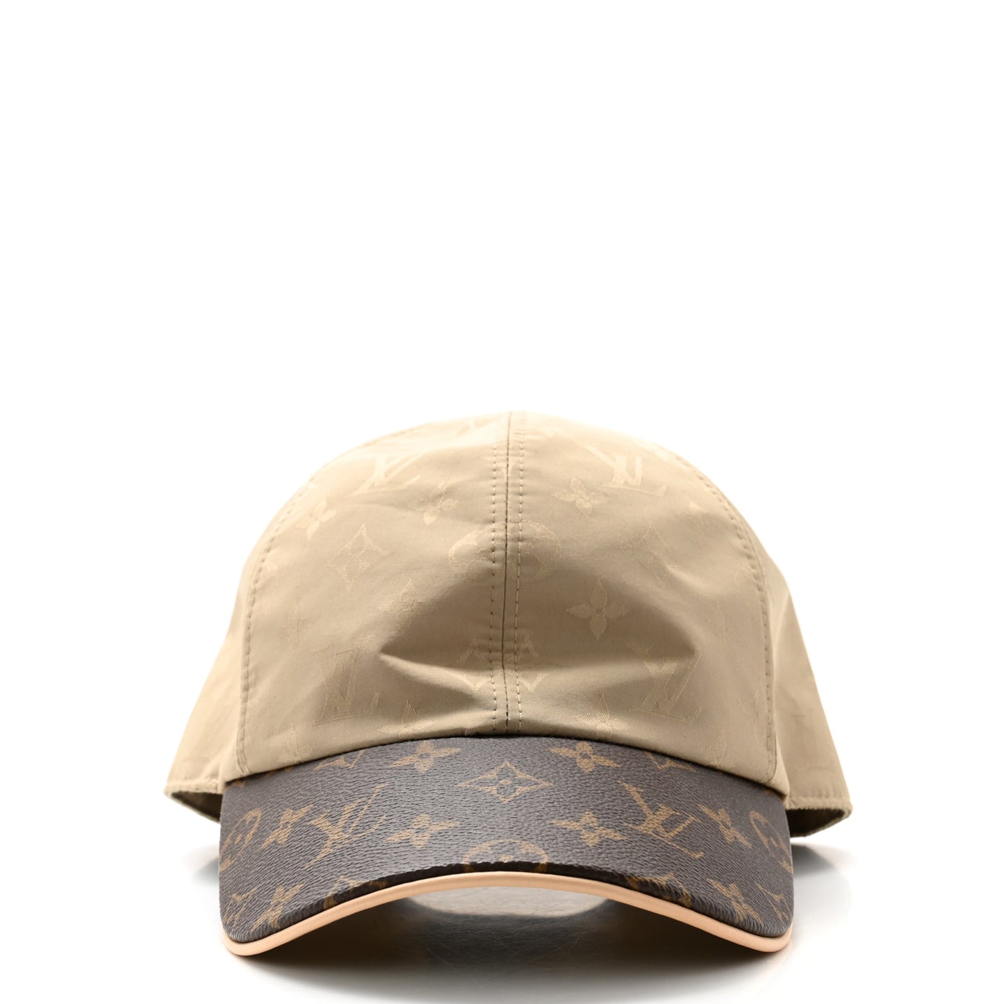 Monogram Polyester Silk LV Get Ready Cap M Beige