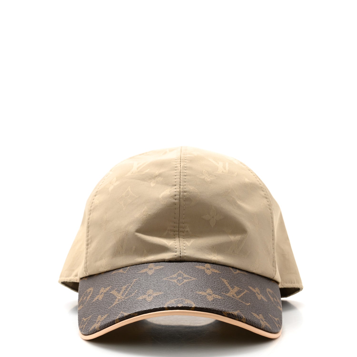 Louis Vuitton Monogram Polyester Silk LV Get Ready Cap M Beige 3 of 11