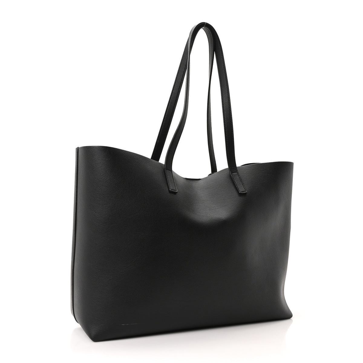 Calfskin Large Shopping Tote Black