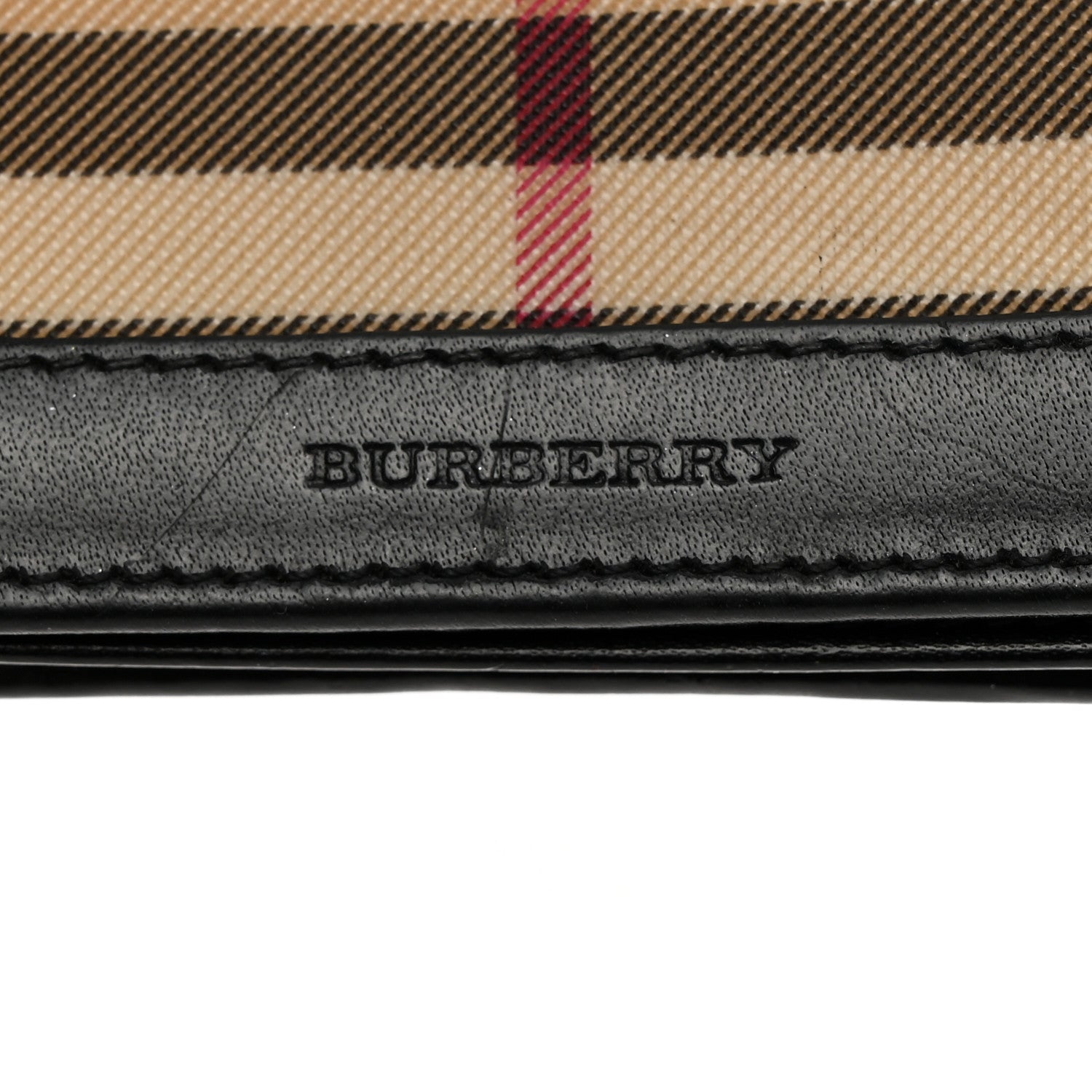 Burberry Calfskin House Check Card Case Black 7 of 8