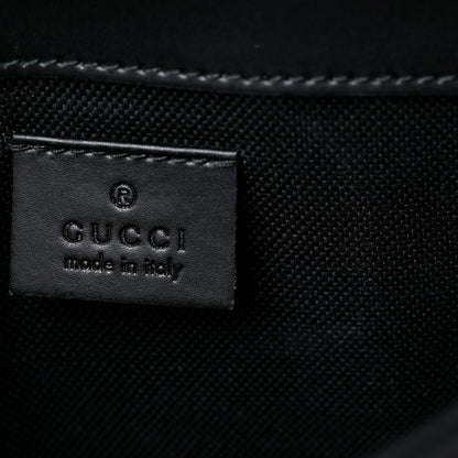 Gucci GG Supreme Monogram Web Slim Belt Bag Black Grey 11 of 12
