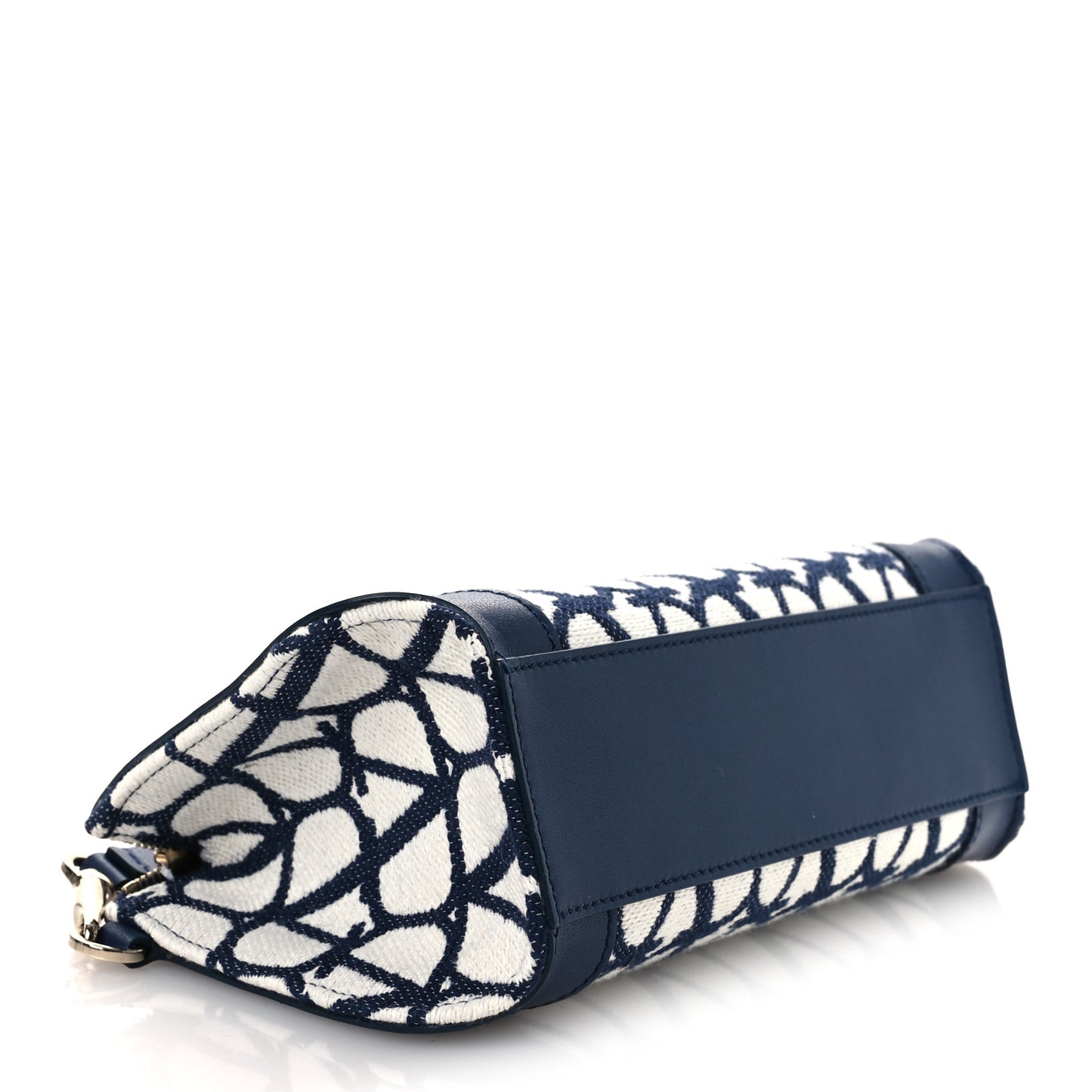 Toile Iconographe Cotton Medium Vlogo Wristlet Cosmetic Case White Worker