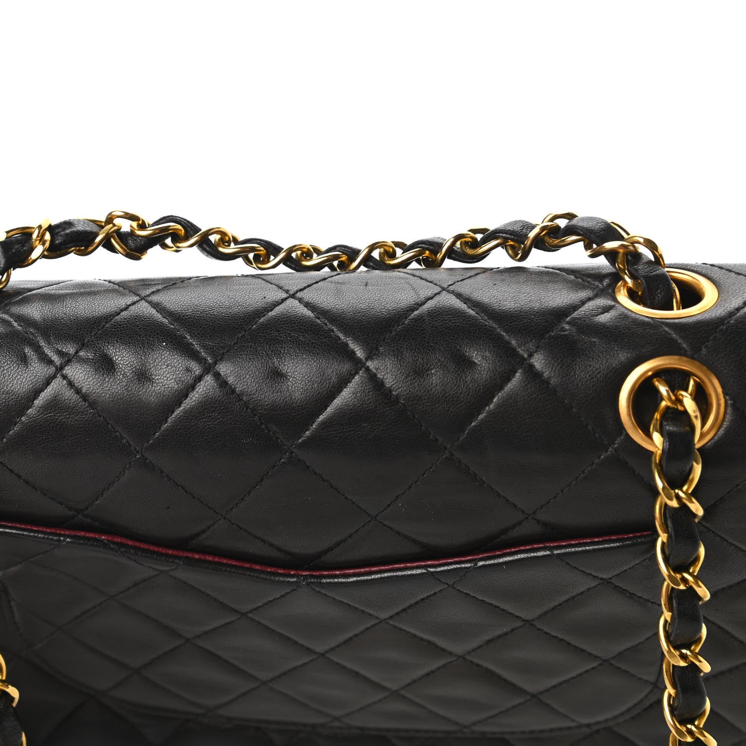 Chanel Lambskin Quilted Small Double Flap Black 14 of 15