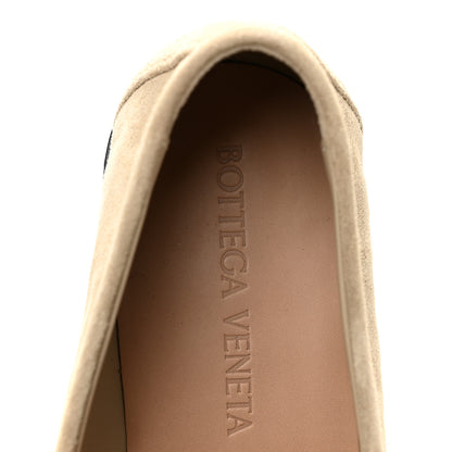 Bottega Veneta Suede Astaire Knot Loafers 38 Ecru 7 of 9