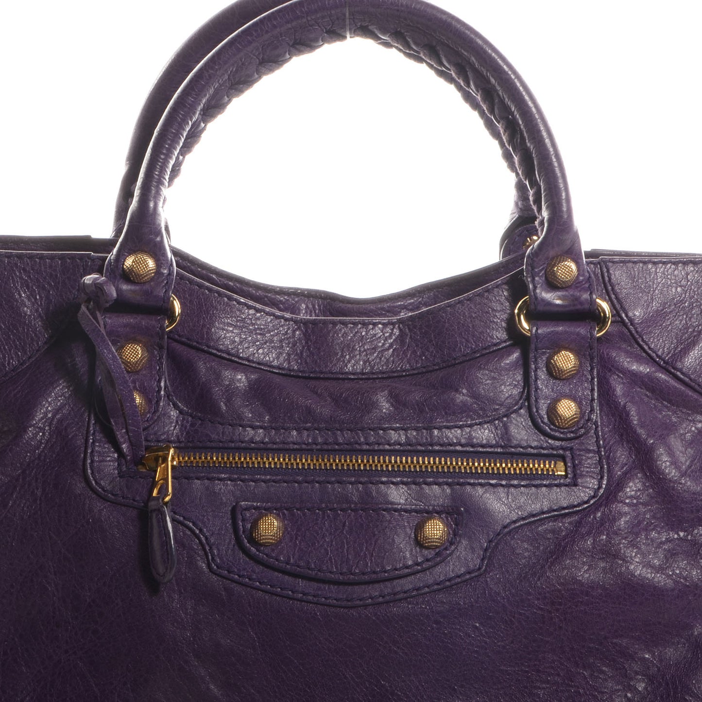 Agneau Giant 12 Gold Hardware Velo Dark Violet