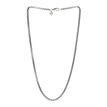 David Yurman Sterling Silver 14K Yellow Gold 3.6mm Box Chain Necklace 18" 3 of 5