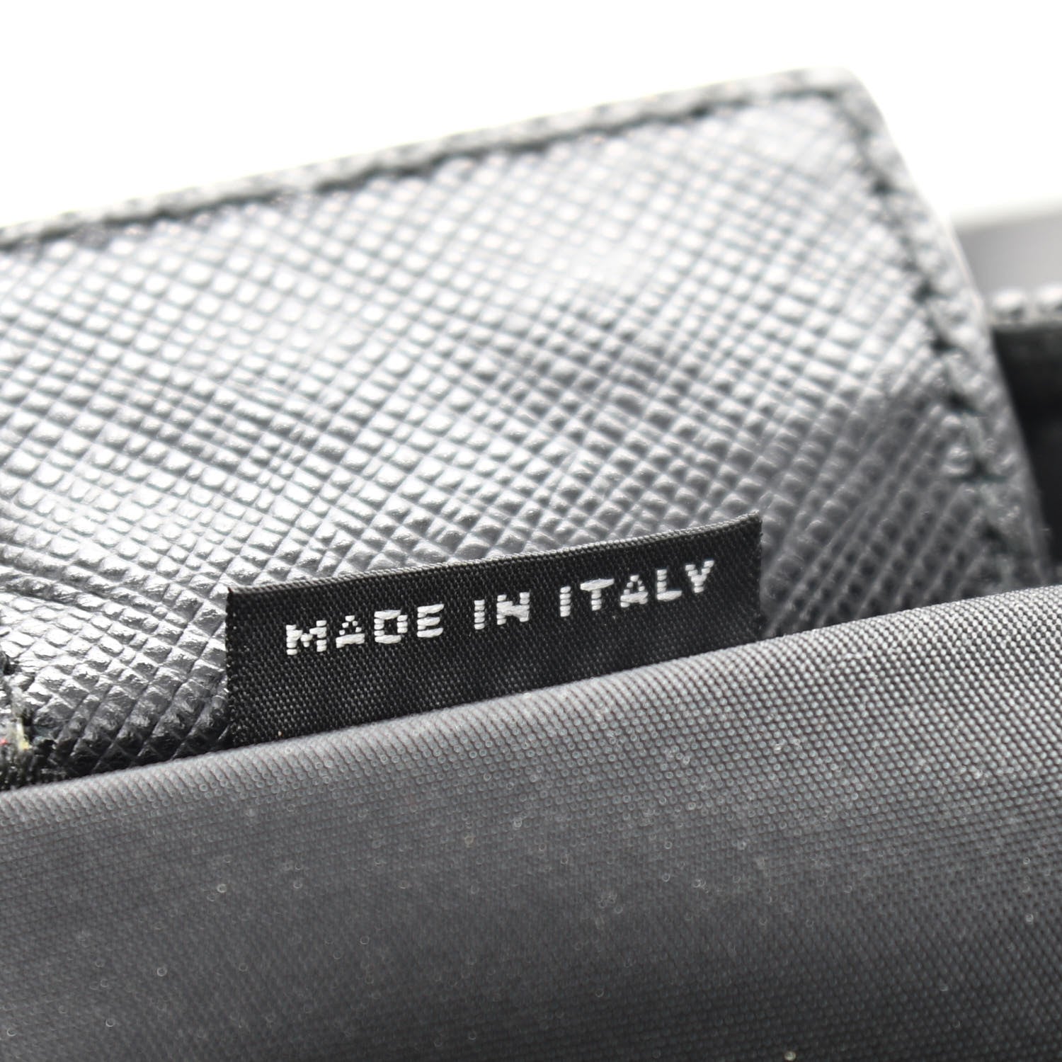 Prada Tessuto Nylon Saffiano Flat Messenger Bag Black 7 of 10