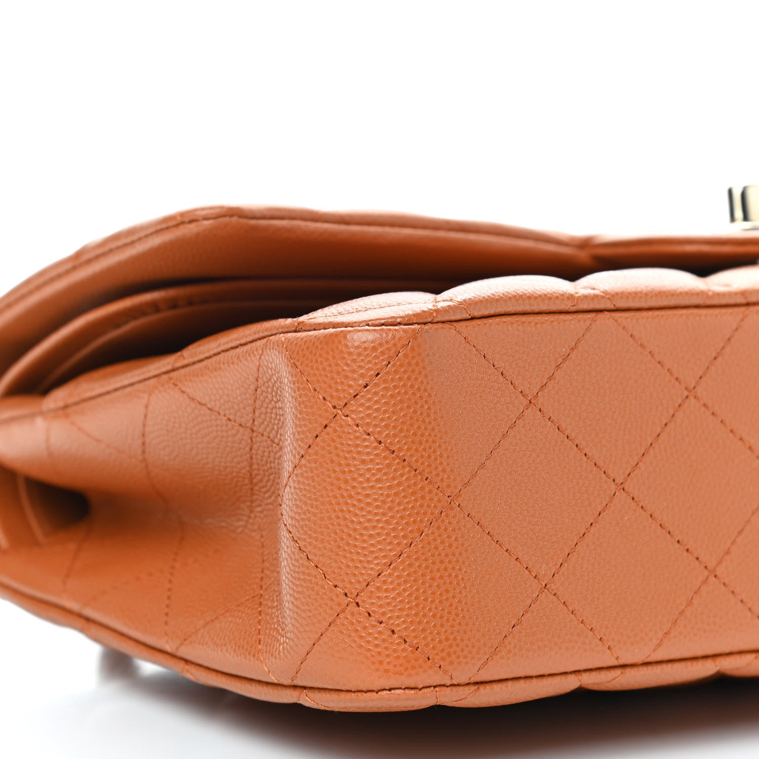 Chanel Caviar Quilted Medium Double Flap Light Brown 9 of 10
