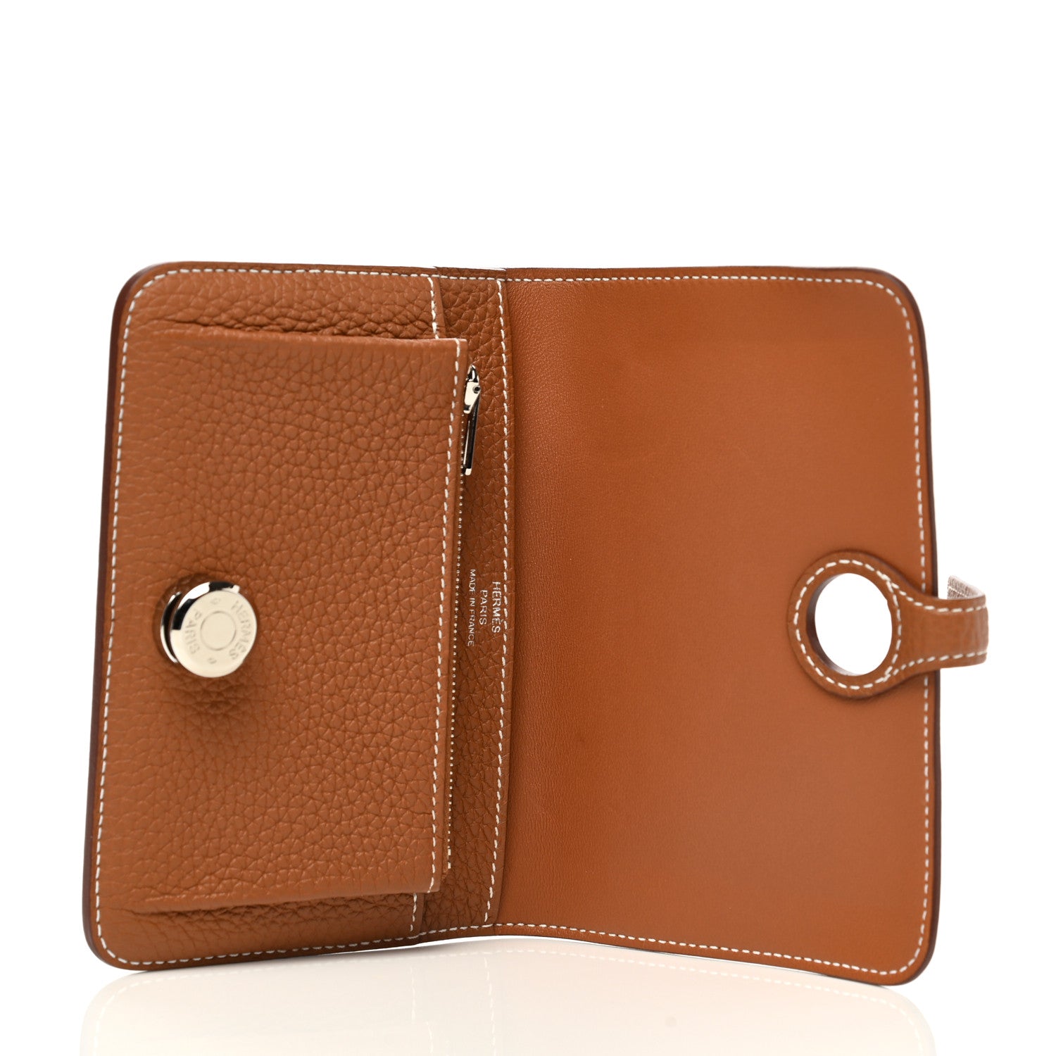 Hermes Togo Dogon Compact Wallet Gold 5 of 7