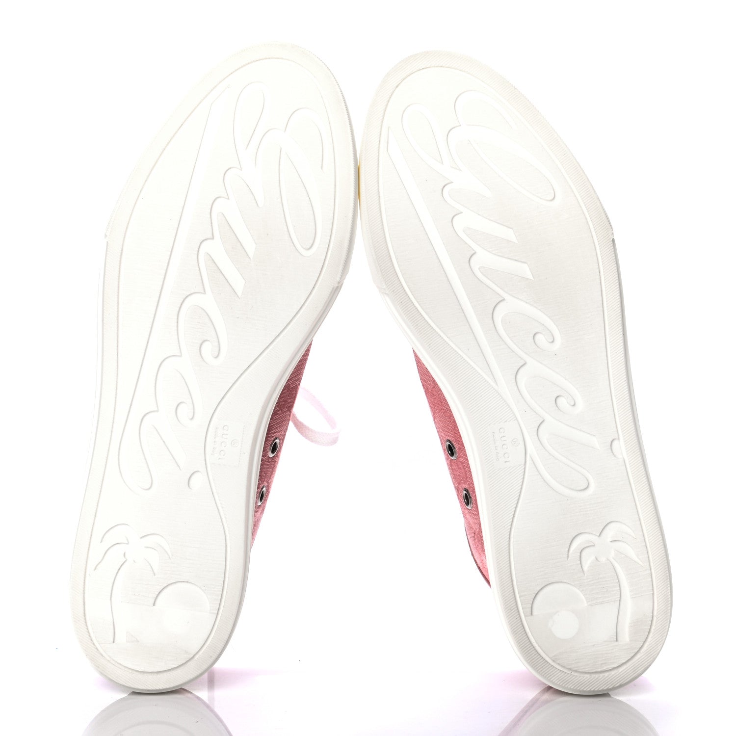 Gucci GG Monogram Calfskin Womens Low Top Sneakers 39.5 Pink Soft Pink 5 of 7