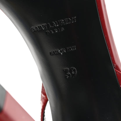 Saint Laurent Vernice Pam 110 Sandals 39 Opyum Red 7 of 8