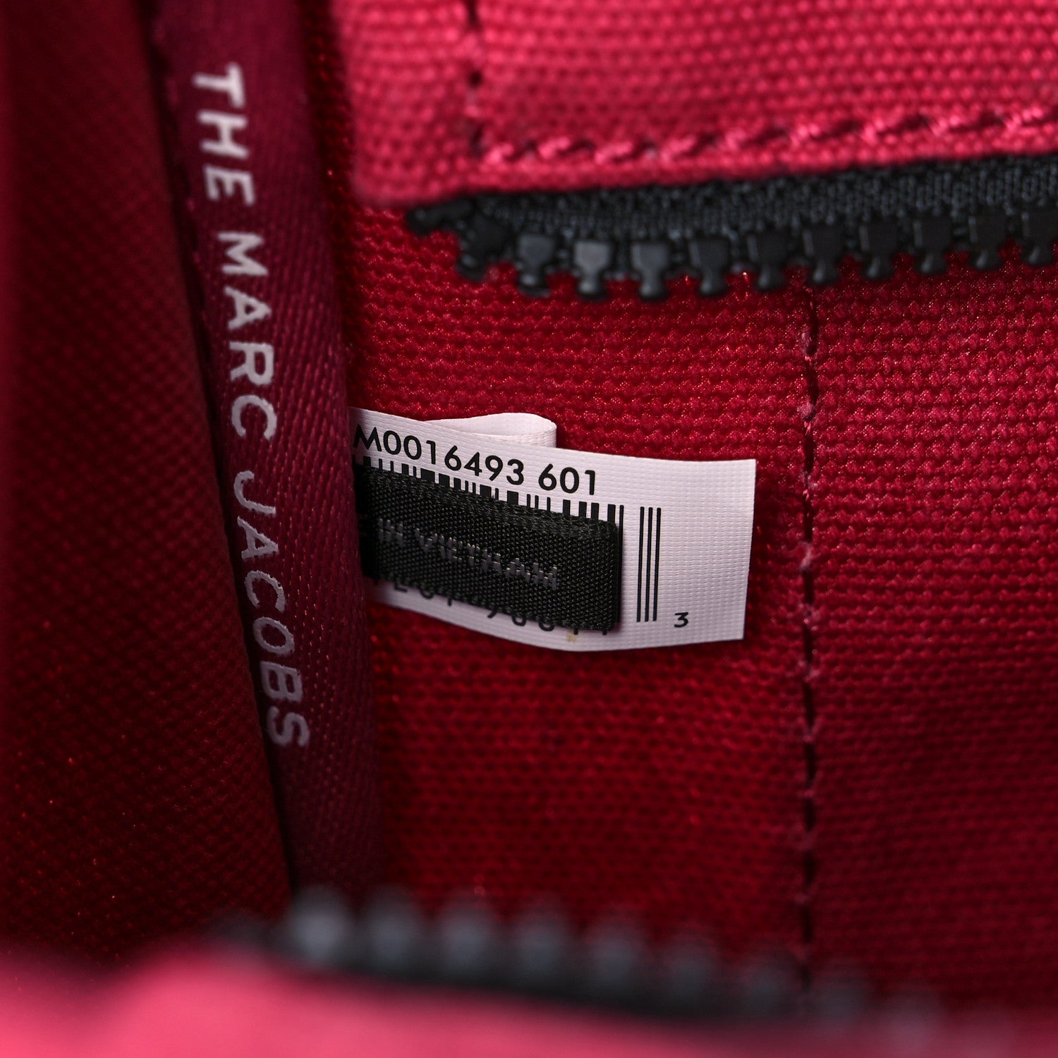 Marc Jacobs Cotton Canvas Mini The Traveler Tote Bag Raspberry 5 of 11