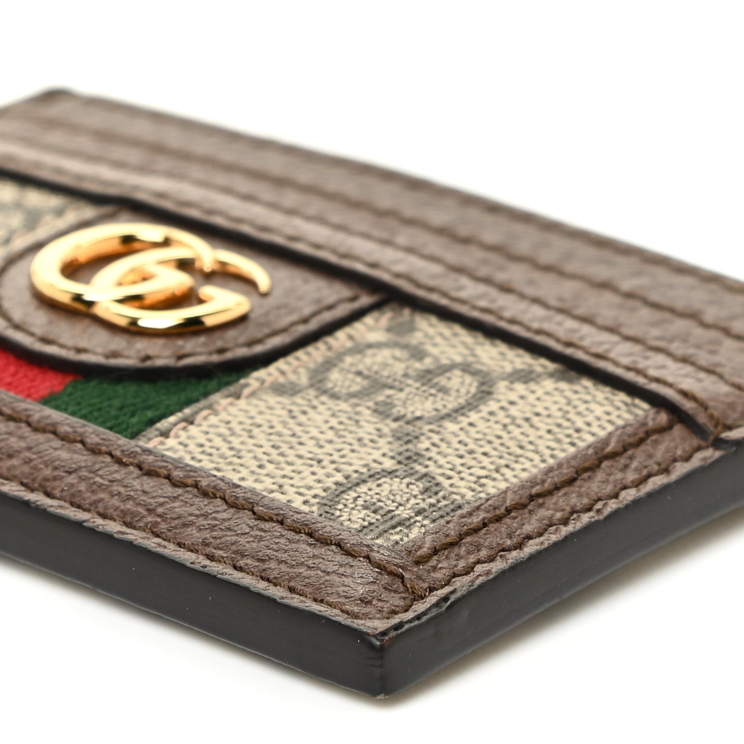 Gucci GG Supreme Monogram Ophidia Card Holder Brown 9 of 9