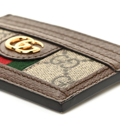 Gucci GG Supreme Monogram Ophidia Card Holder Brown 9 of 9