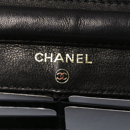 Chanel Patent Timeless CC Wallet On Chain WOC Black 5 of 11