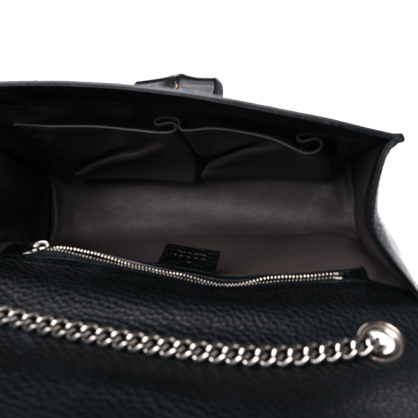 Calfskin Studded Medium Miss Bamboo Shoulder Bag Black