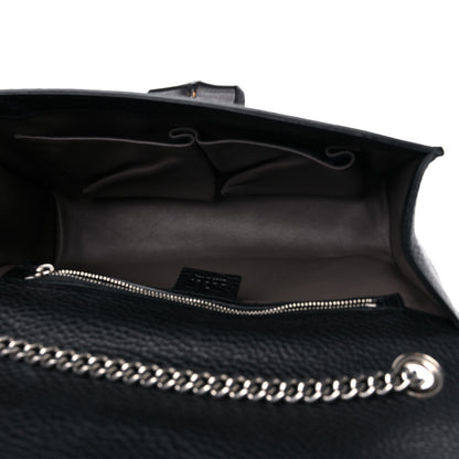 Gucci Calfskin Studded Medium Miss Bamboo Shoulder Bag Black 5 of 12