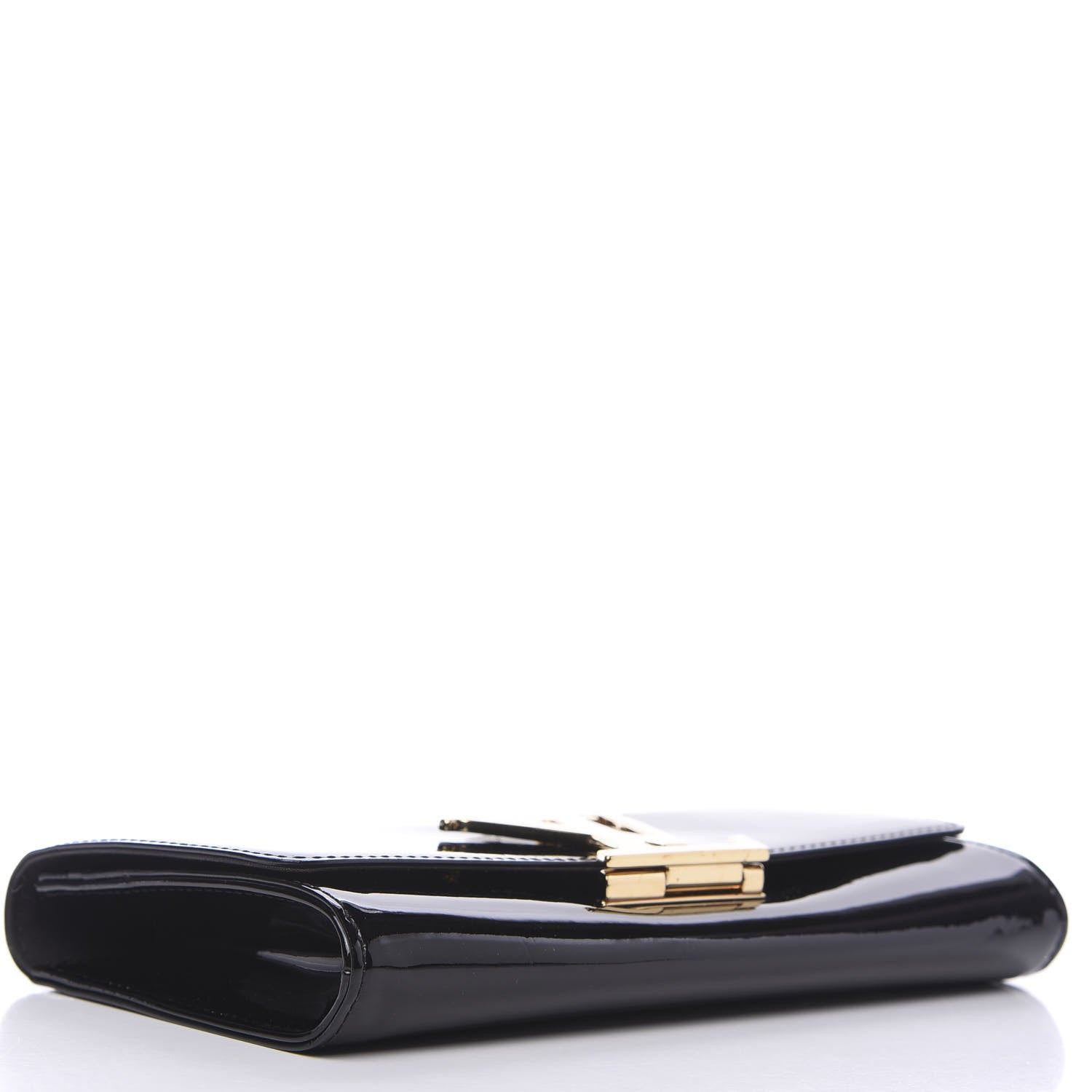 Louis Vuitton Patent Louise Clutch Black 3 of 11