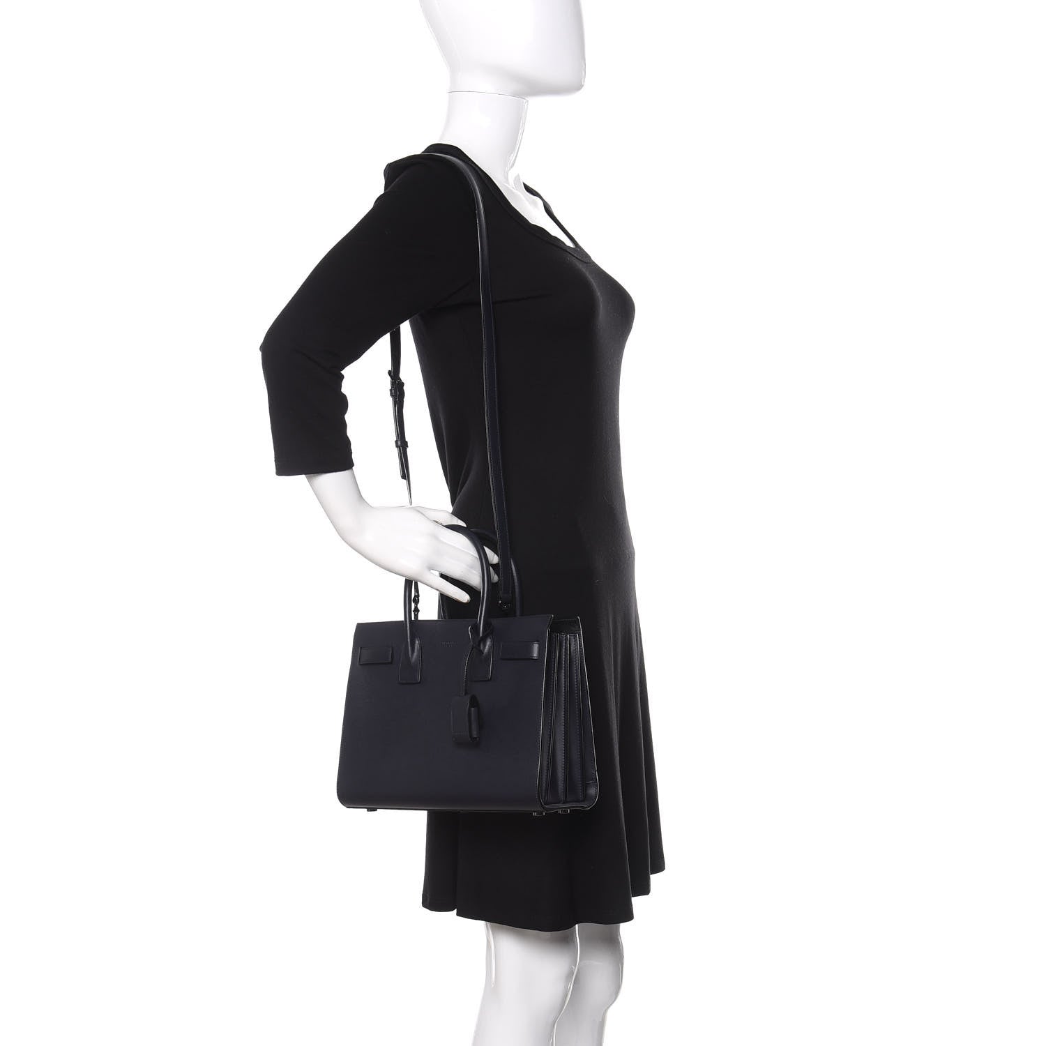 Saint Laurent Calfskin Baby Sac De Jour Navy 2 of 9