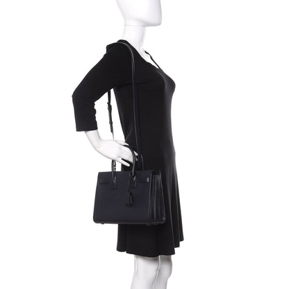 Saint Laurent Calfskin Baby Sac De Jour Navy 2 of 9