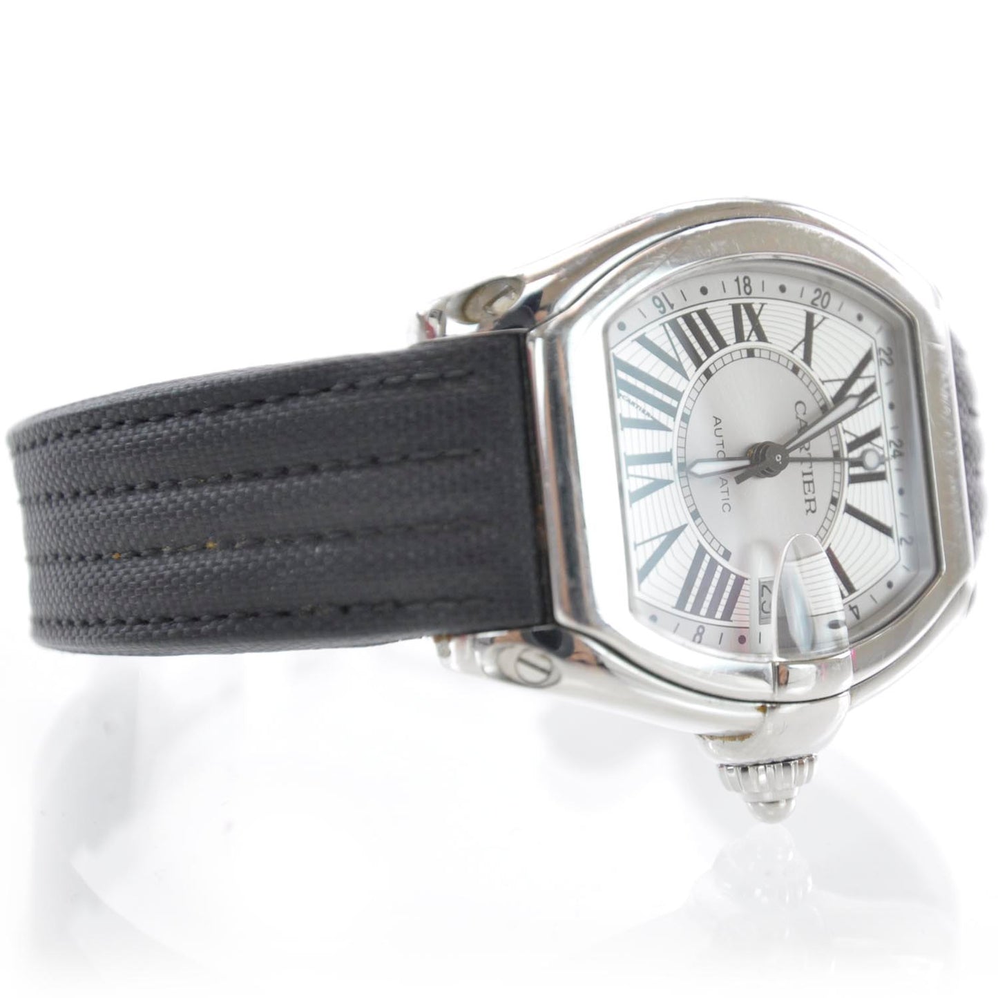 Stainless Steel Nylon 42mm Roadster GMT Automatic Watch