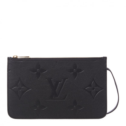 Louis Vuitton Empreinte Monogram Giant Neverfull MM Pochette Black 1 of 8