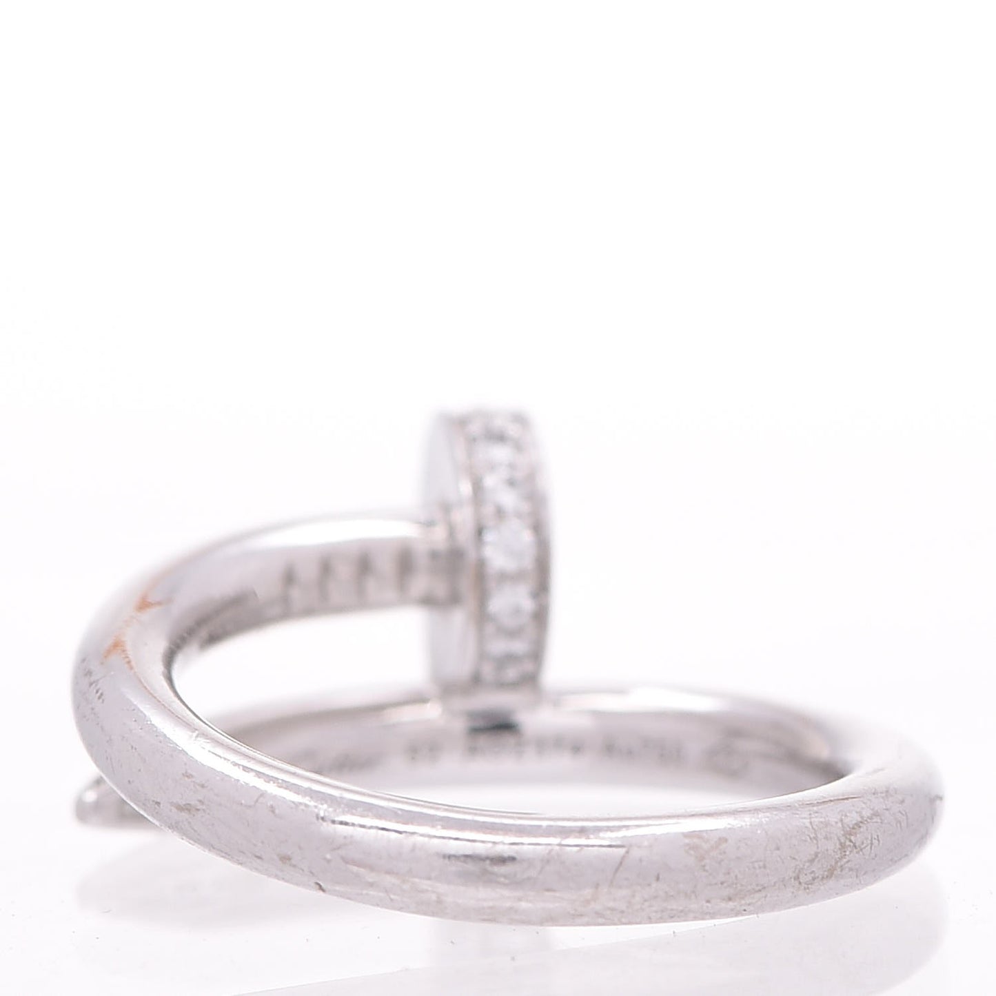 18K White Gold Diamond Juste Un Clou Ring 52 6