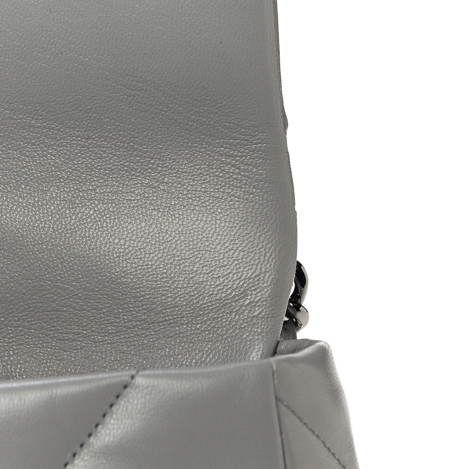 Chanel Goatskin Quilted Medium Chanel 19 Flap Grey 11 of 12