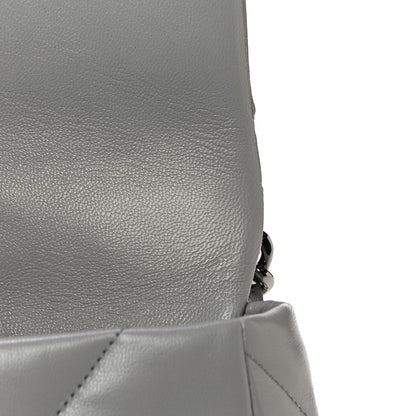 Chanel Goatskin Quilted Medium Chanel 19 Flap Grey 11 of 12
