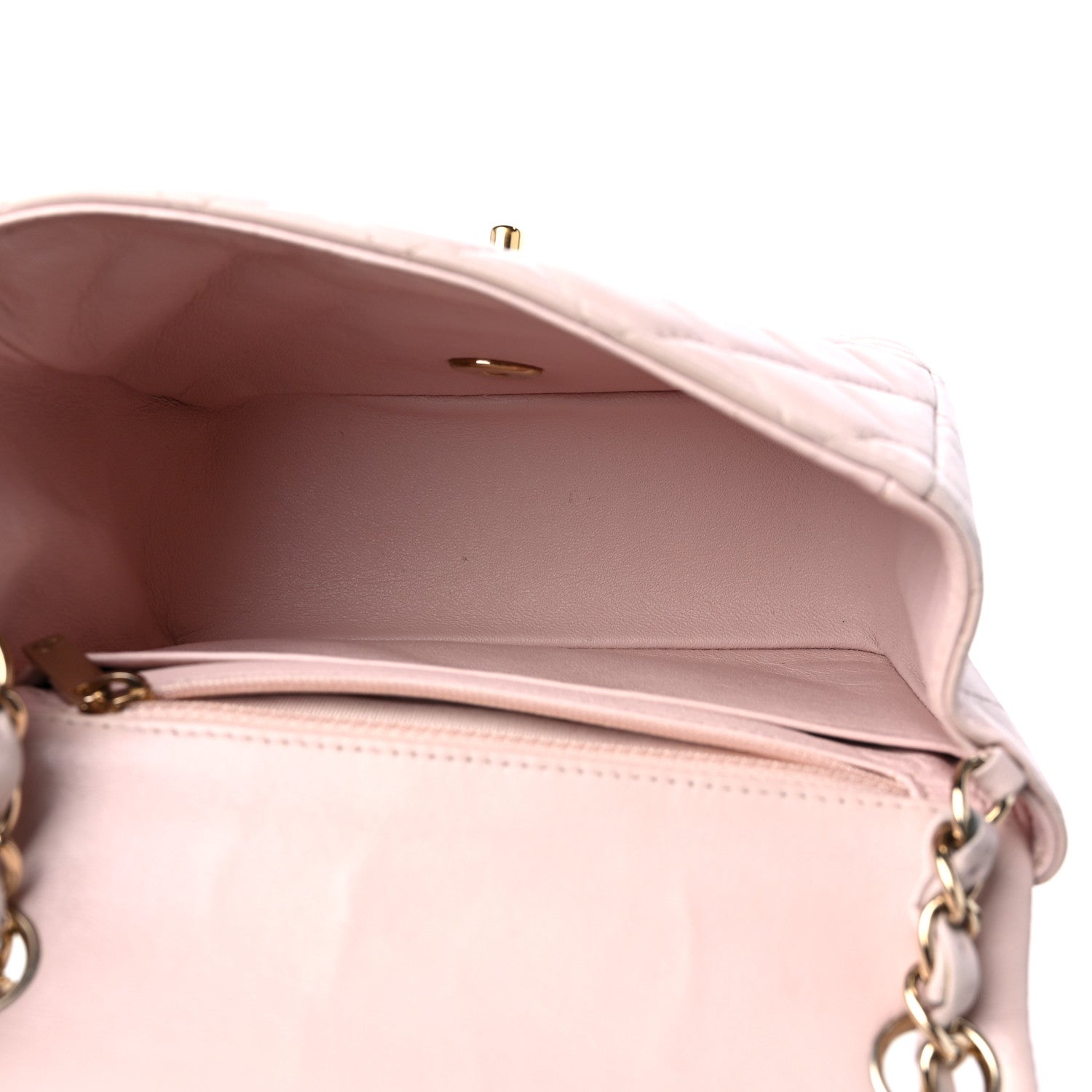 Chanel Lambskin Quilted Mini Square Flap Light Pink 5 of 17