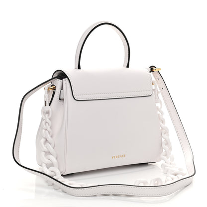 Versace Grained Calfskin Small La Medusa Top Handle Bag White 3 of 9