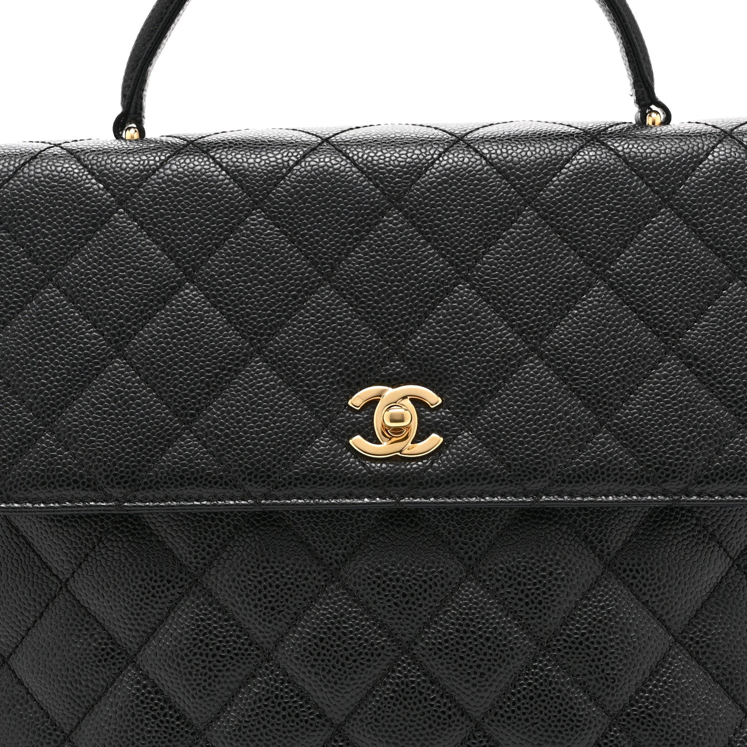 Chanel Caviar Quilted Jumbo Kelly Flap Black 8 of 10