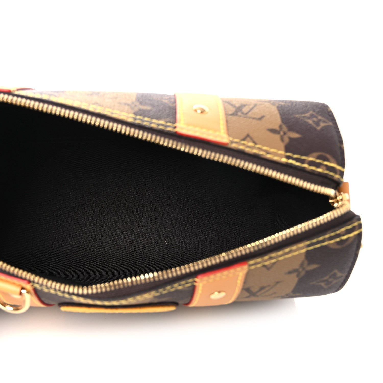 Louis Vuitton X NIGO Reverse Monogram Stripes City Keepall Bandouliere Brown 5 of 9