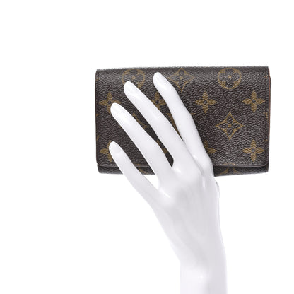 Louis Vuitton Monogram Porte-Monnaie Billets Tresor Wallet 2 of 9