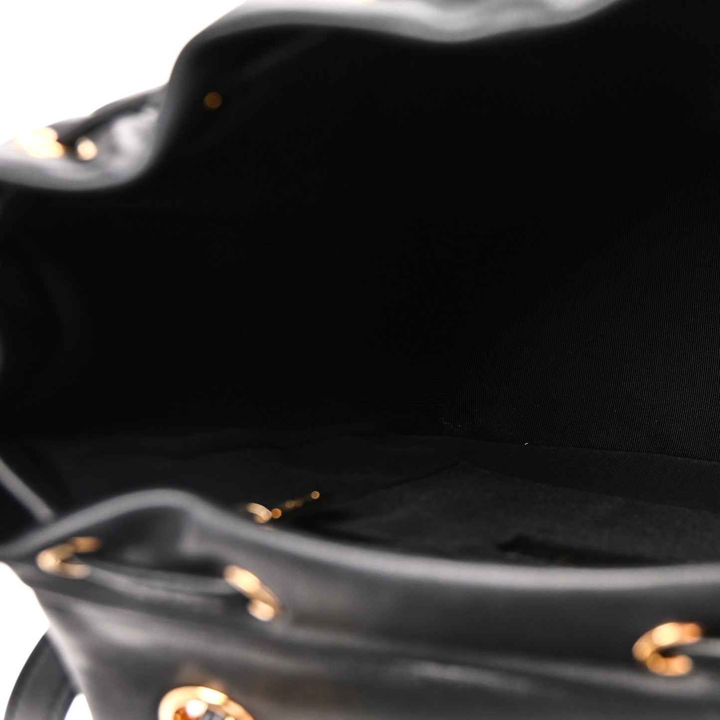 Lambskin Quilted Small Urban Spirit Backpack Black Black