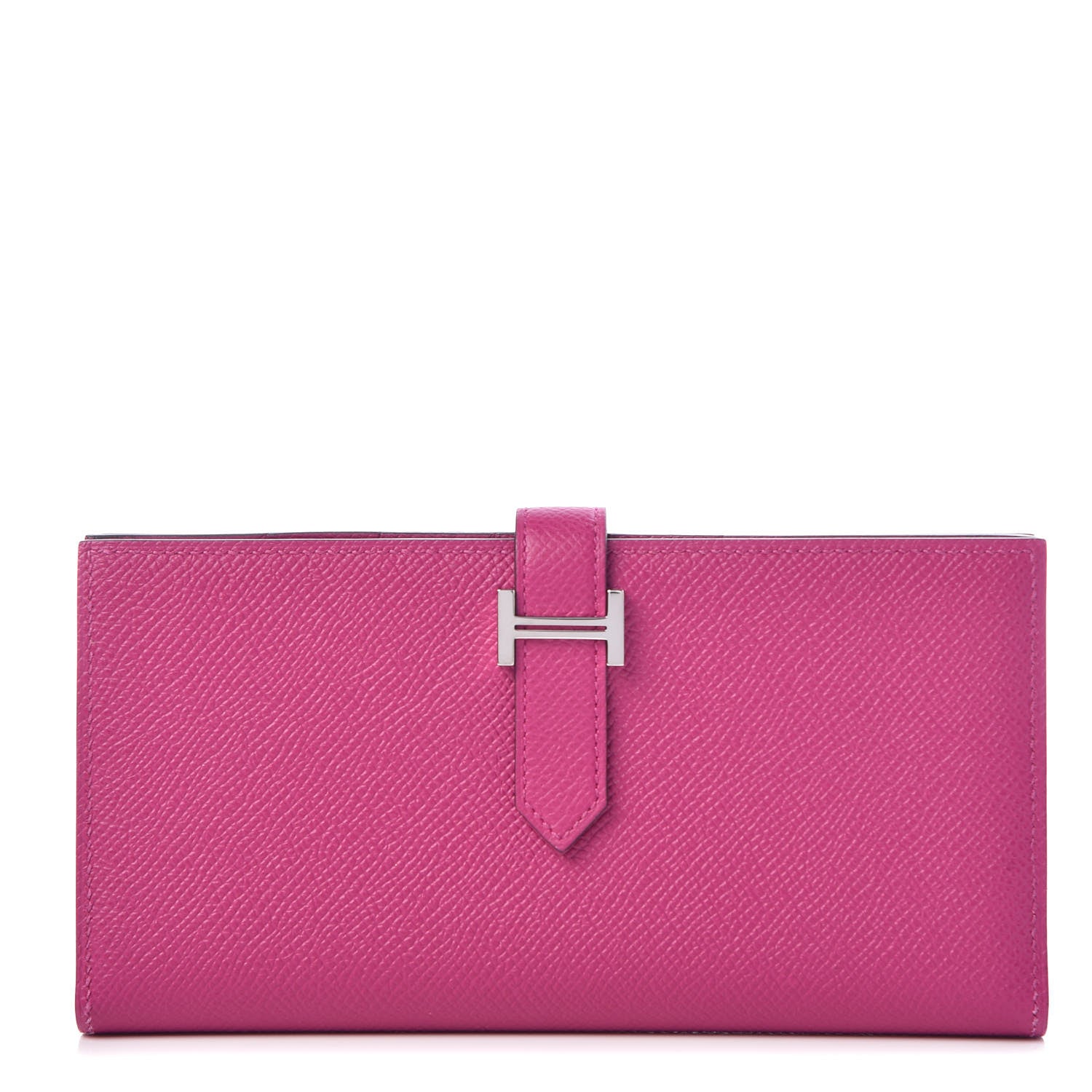 Hermes Epsom Bearn Gusset Wallet Rose Pourpre 1 of 7