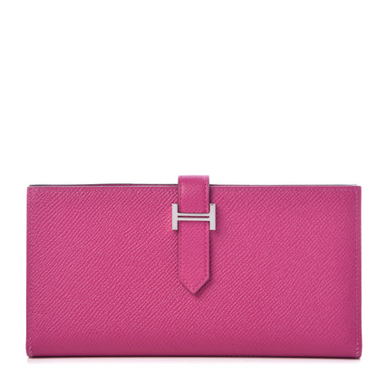 Hermes Epsom Bearn Gusset Wallet Rose Pourpre 1 of 7