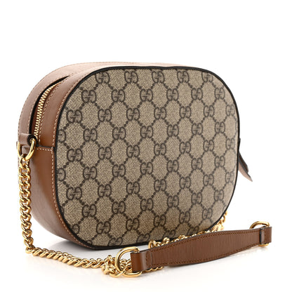 Gucci GG Supreme Monogram Blind For Love Embroidered Mini Chain Shoulder Bag Beige Tuscany 3 of 12