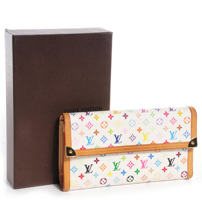 Louis Vuitton Monogram Multicolor Porte Tresor International Wallet White 5 of 9